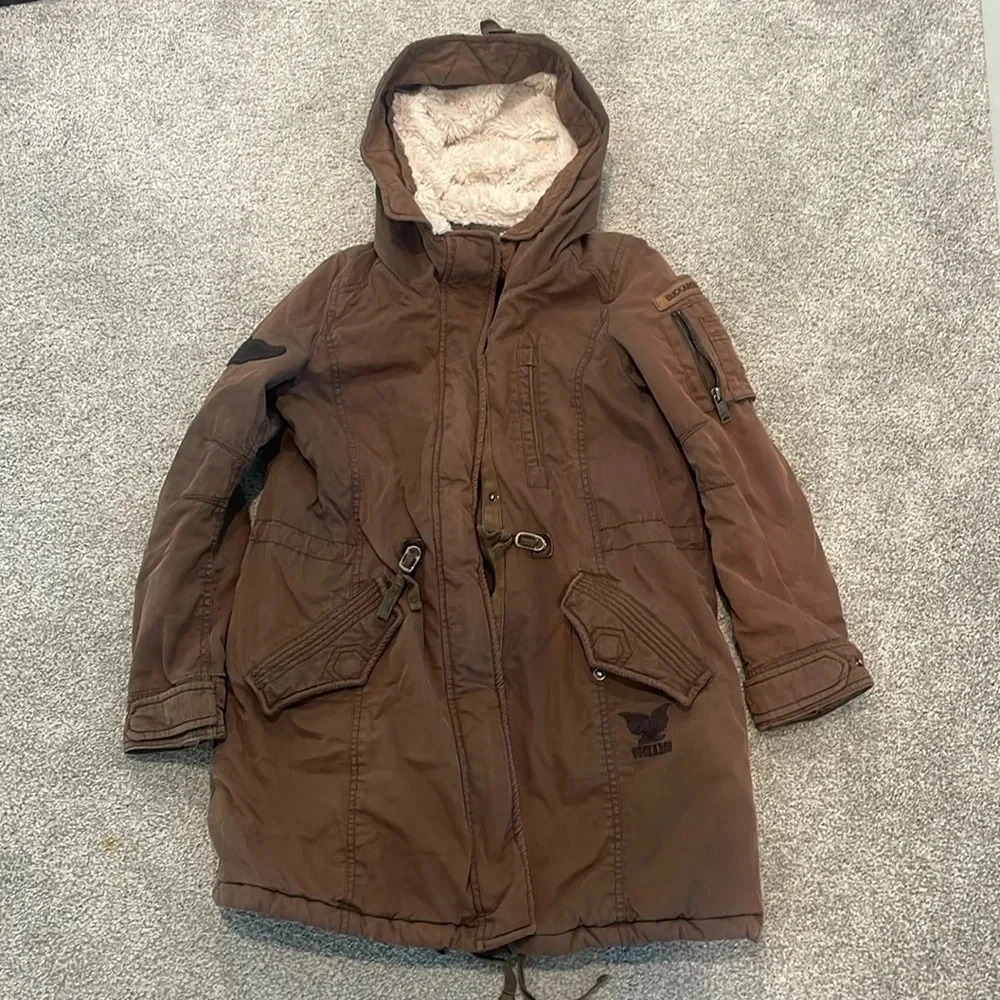 Buckaroo Jeans dark khaki parka size small